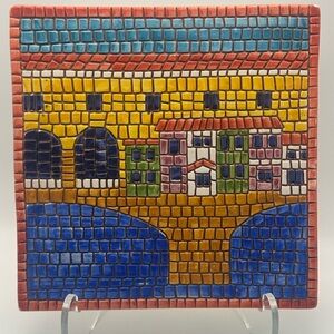 Colorful micro Mosaic Wall Art tile made in Italy
